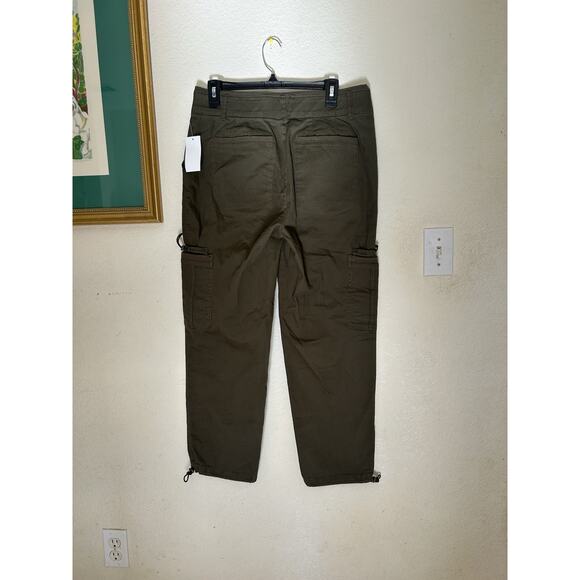 Democracy “Ab” Solution Sky Rise Utility Elastic Hem Pant In Green Size 10 - Picture 5 of 7